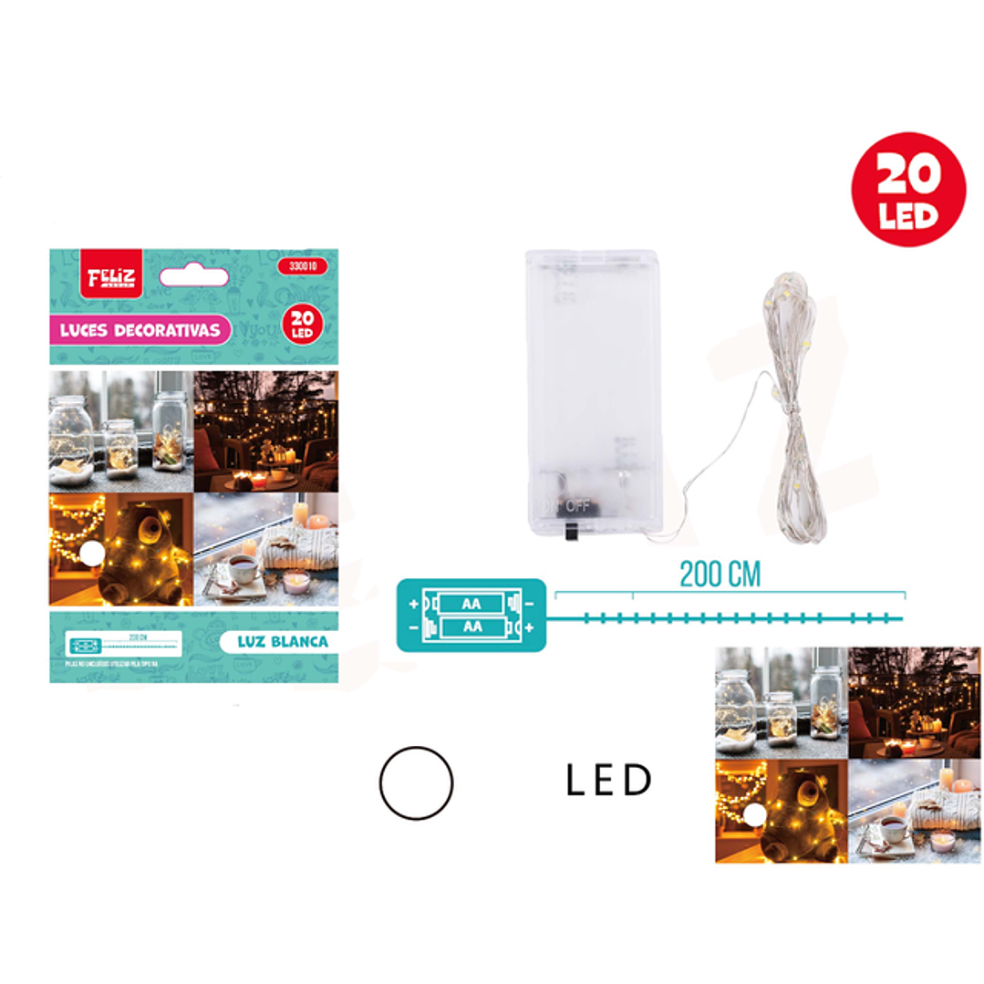 Luz Led Frio Pila AA 2M 1