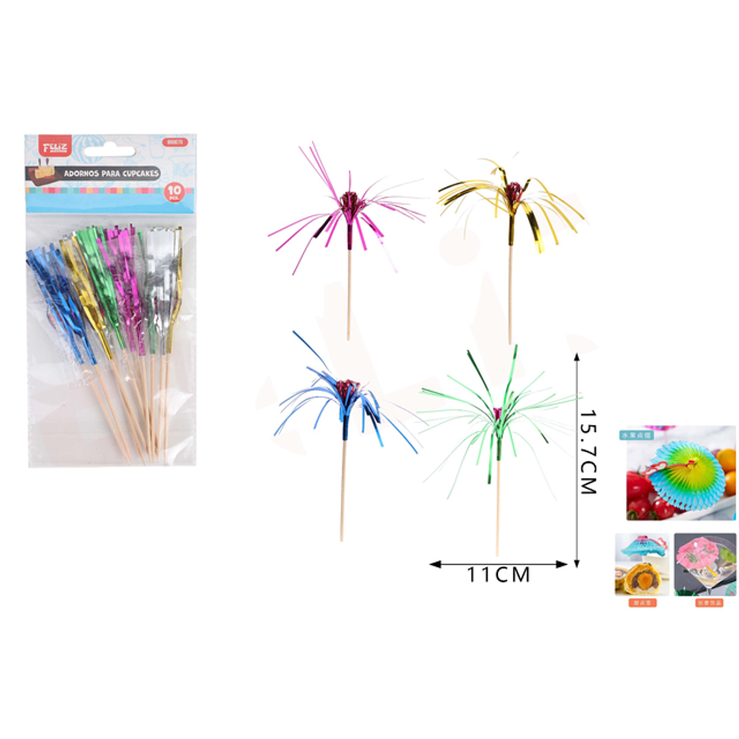 Adornos para Postre Metalizado 1