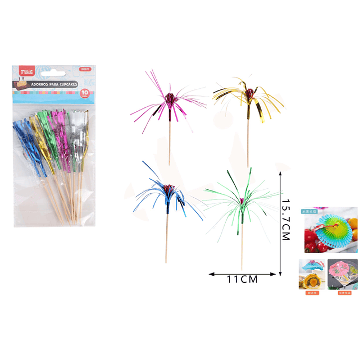 Adornos para Postre Metalizado 1