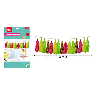 Guirnalda de Flecos Flúor 4.2M