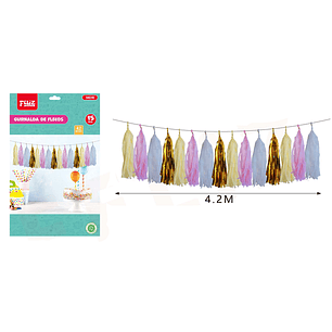 Guirnalda de Flecos Pastel 4.2M