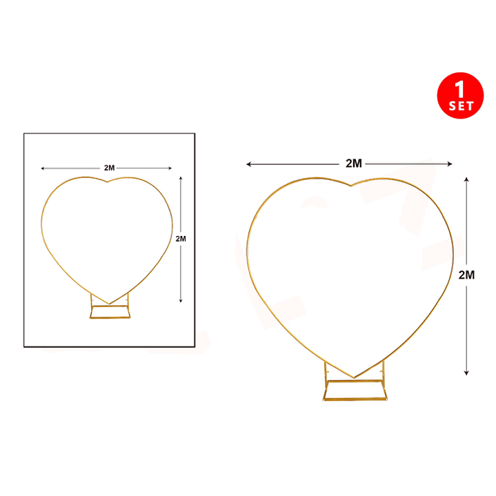 Soporte Para Globos Corazon 22M 1
