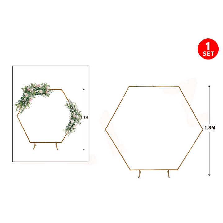 Soporte Para Globos Hexagono 1818M 1