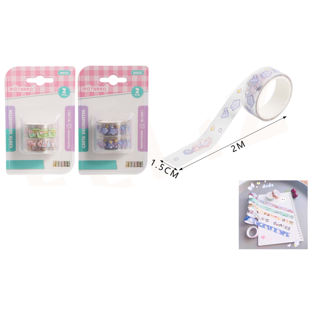 Cinta Adhesiva decorativa Cute 2pcs 1