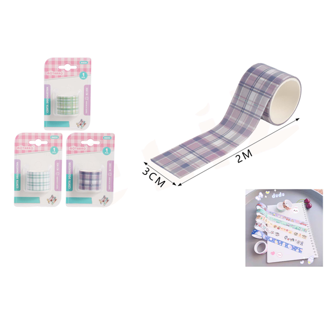 Cinta de Papel Adhesiva Cuadrille 1pcs 1