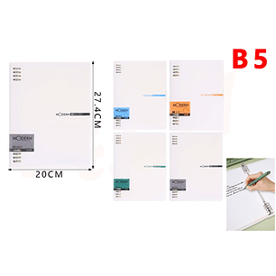 Carpeta Blanca Con Solapas B5