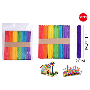 Palo de Helado Color 11.4*2cm 50pcs