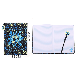 Libreta 80Hojas con Diseño Fútbol A5
