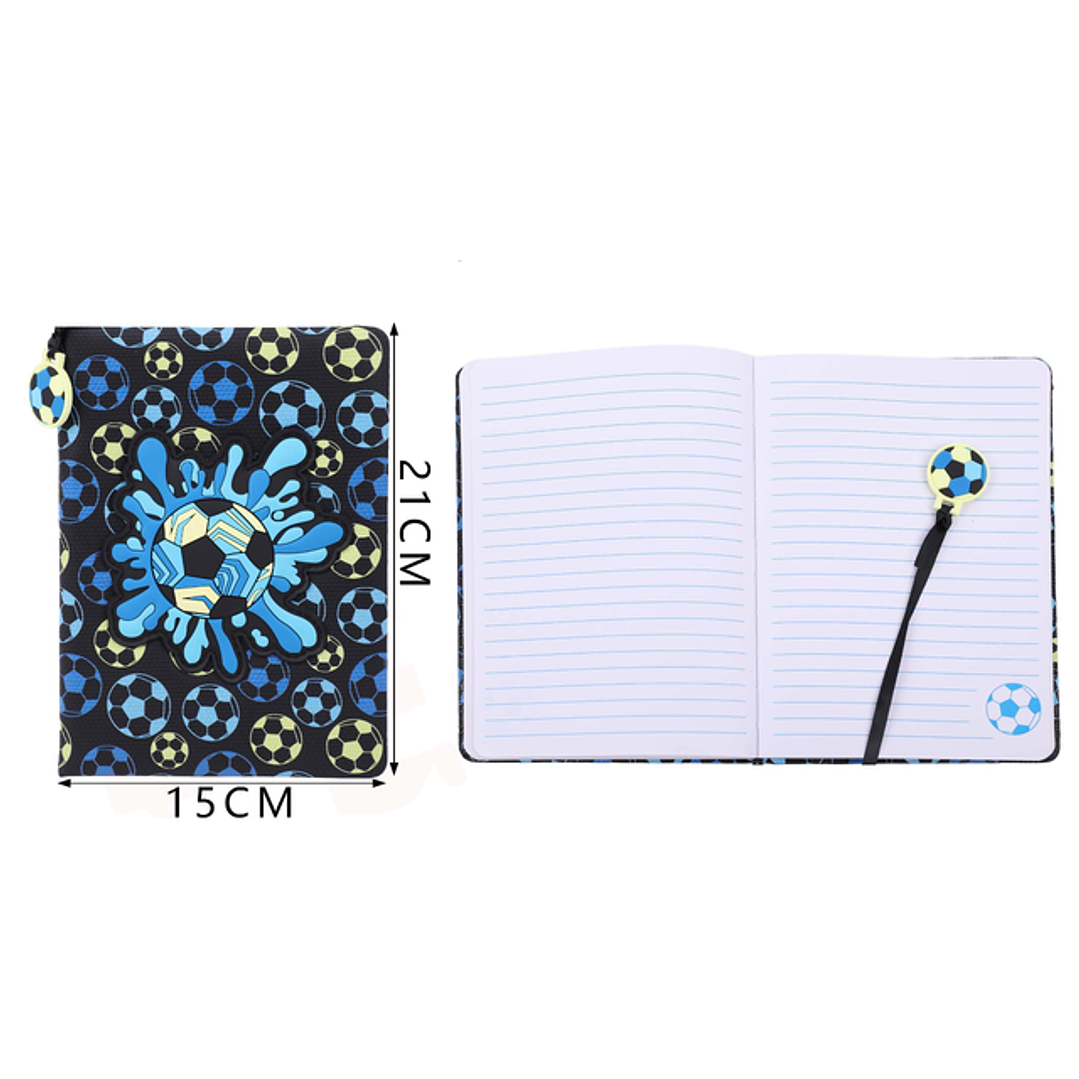 Libreta 80Hojas con Diseño Fútbol A5 1