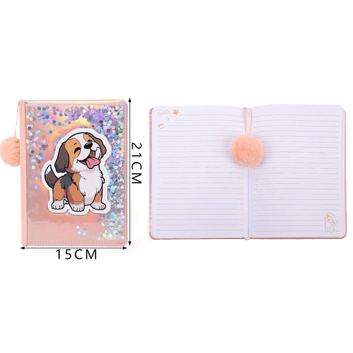 Libreta 80Hojas con Diseño Perrito A5 1