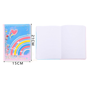 Libreta 80Hojas con Diseño Corazón A5