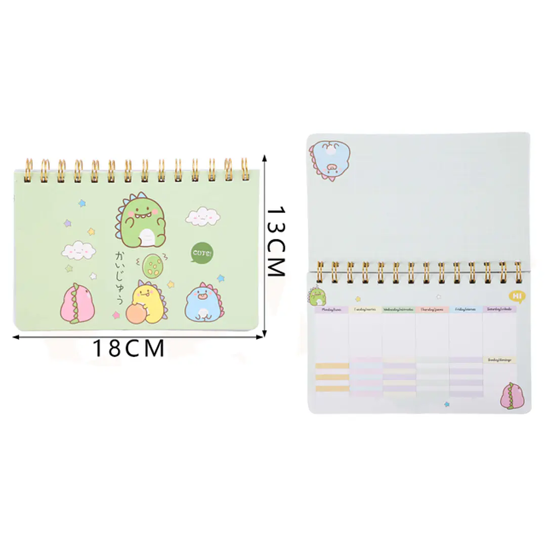 Planner Dinosaurio 50Hojas B6 1