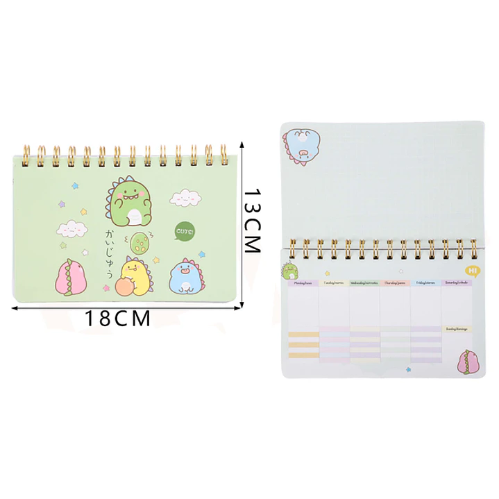 Planner Dinosaurio 50Hojas B6 1