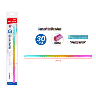 Regla Cuadrada Pastel Collection 30cm