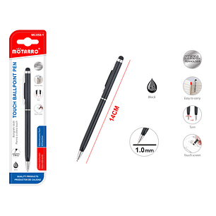 Boligrafo De Aluminio Negro 14Cm 10Mm