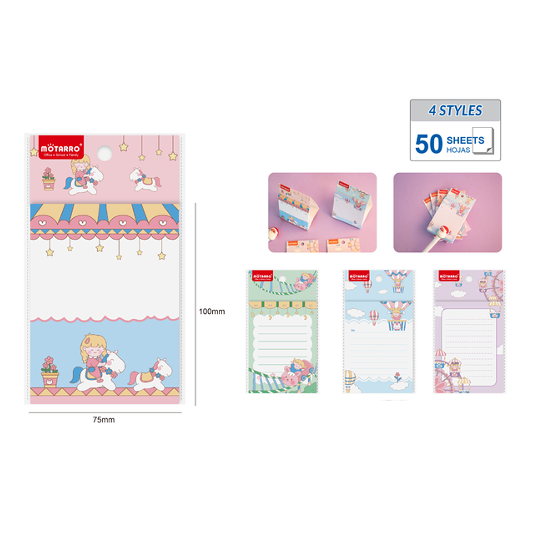 Notas Adhesivas Vertical Happy 50Hojas 1