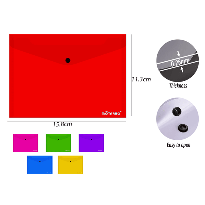 Carpeta Cboton Multicolor Fluor A6 1