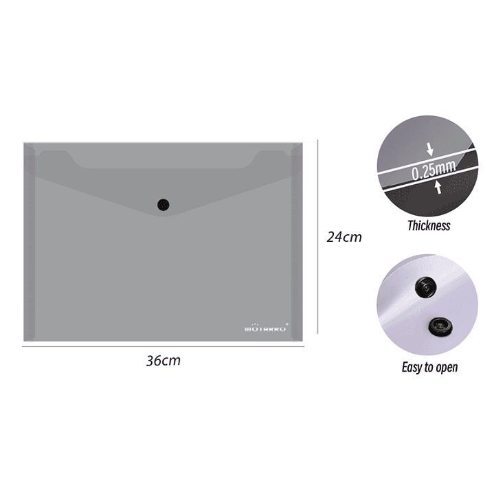 Carpeta Cboton Oficio 36X24Cm 1