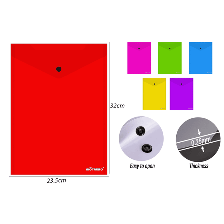 Carpeta Cboton Multicolor Vertical Oficio 1