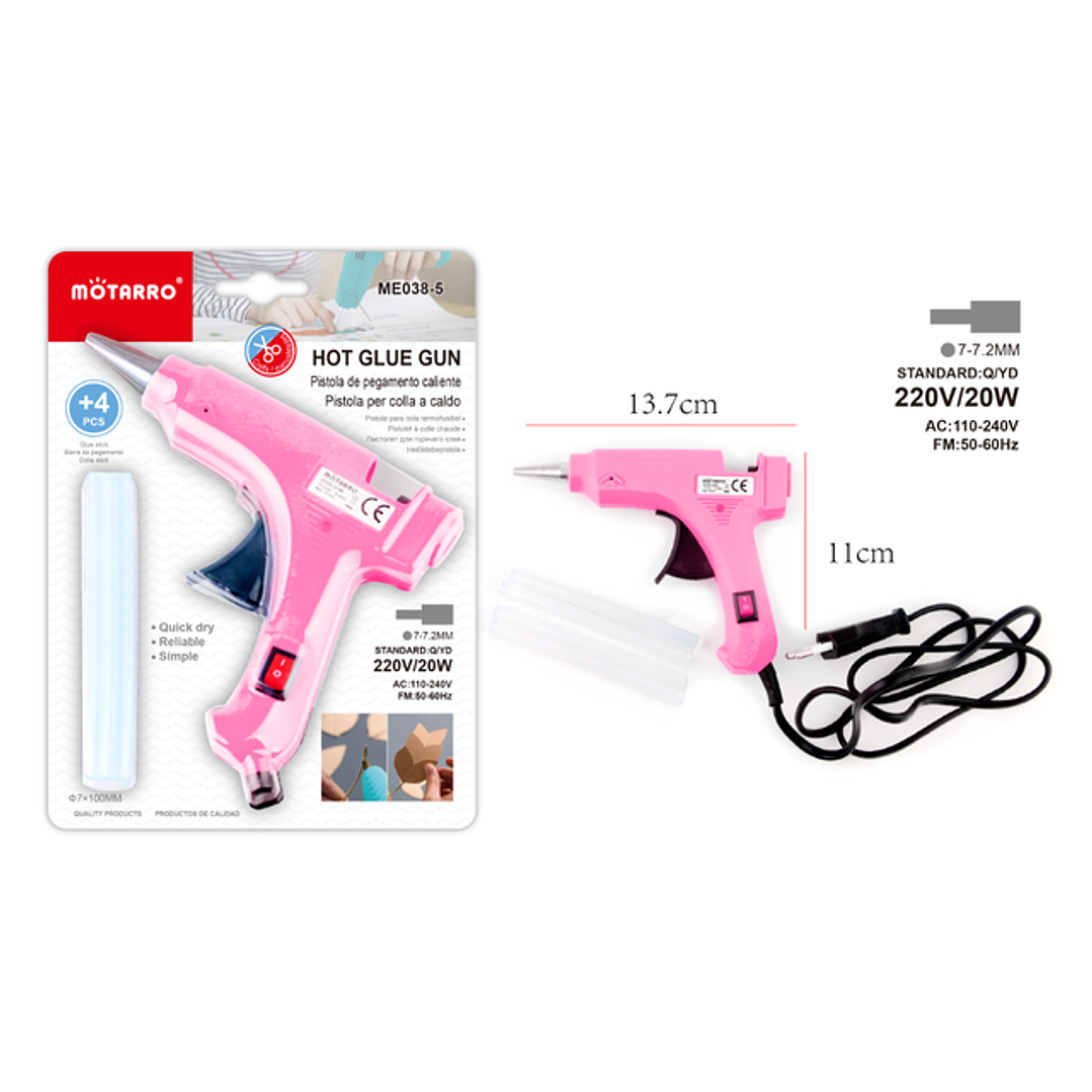 Pistola De Silicona Rosada 1