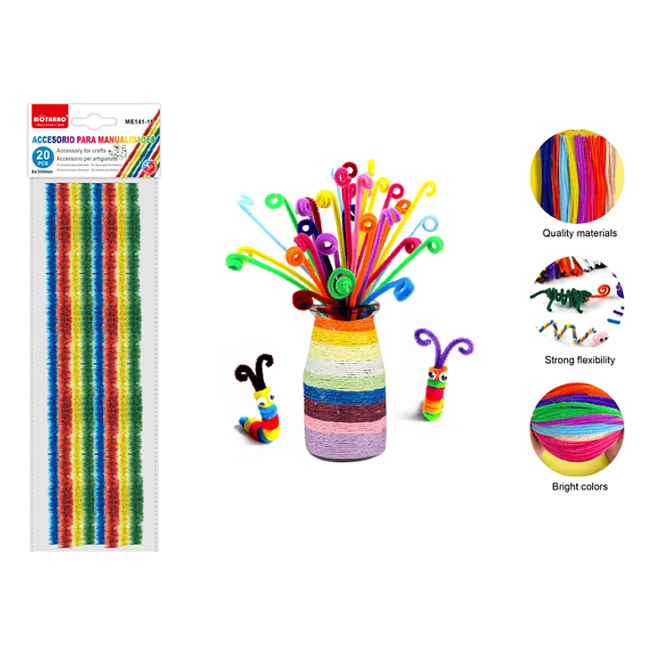 Limpiapipas Pastel 20pcs 1