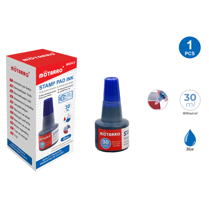 Tinta Para Tampón Azul 30ML 1