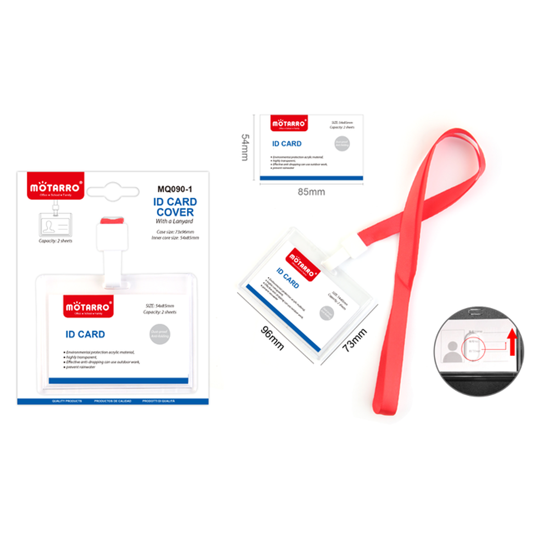 Porta Credencial Con Lanyard 1