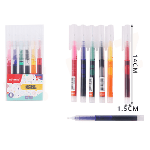 Lápices Gel Colores 6pcs