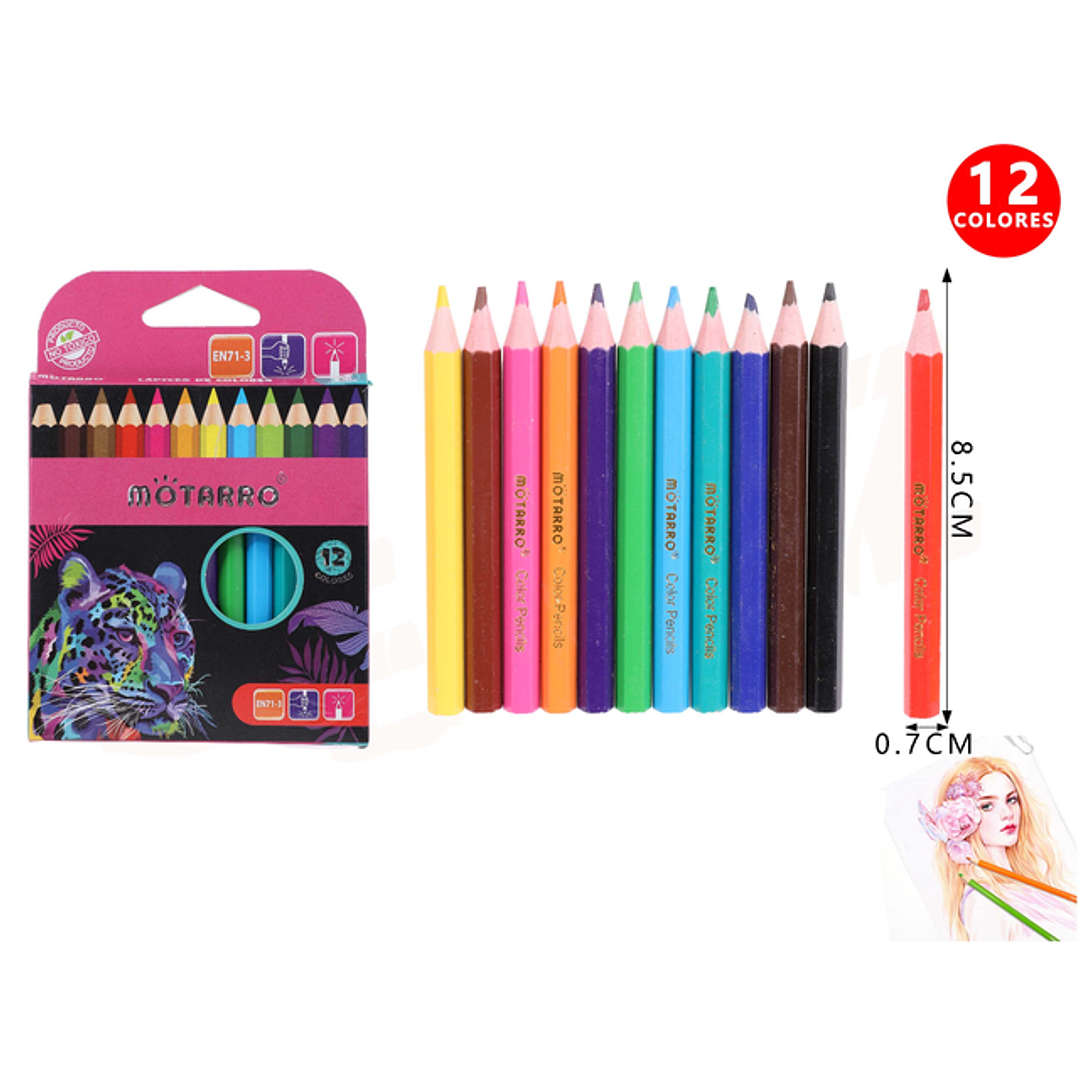 Lápices de Colores Pantera 9cm 12pcs 1