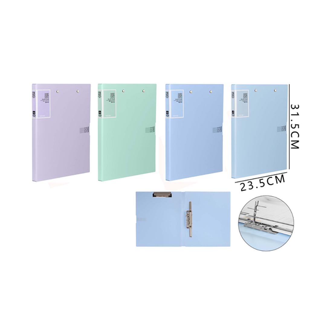 Carpeta Abrazadera Doble Clips Fuerte 1