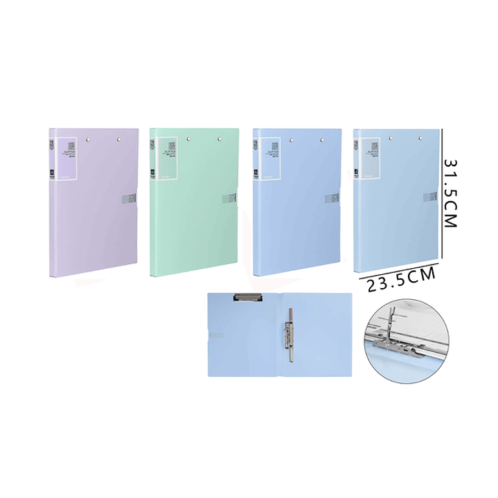 Carpeta Abrazadera Doble Clips Fuerte 1