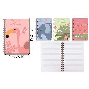 Libreta Amigos Animales – 14.5×21 cm, 80 Hojas