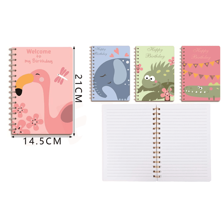 Libreta Amigos Animales – 14.5×21 cm, 80 Hojas 1