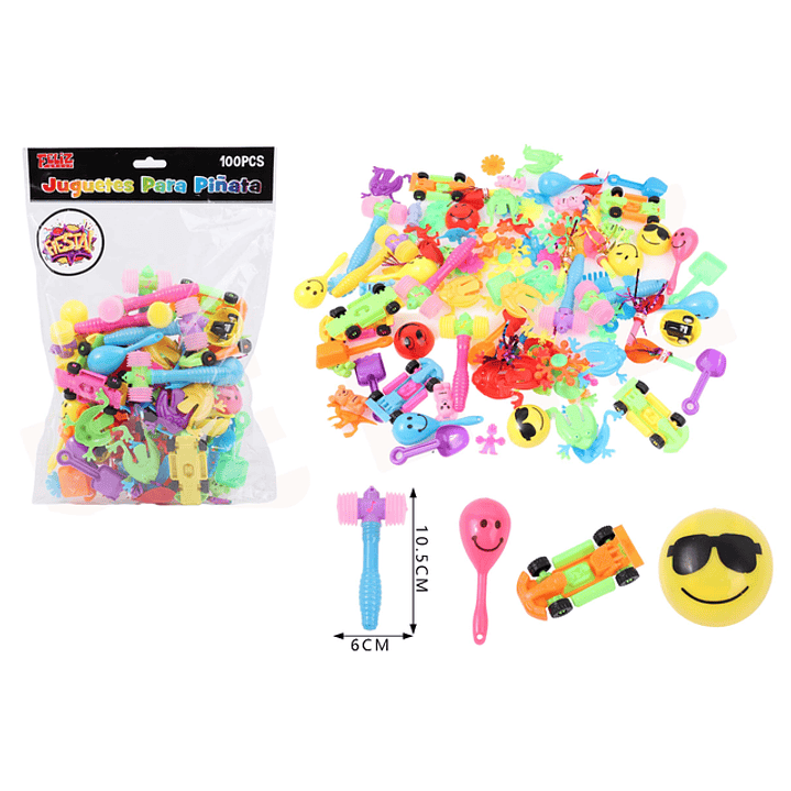 Set De Juguetes Piñata Mixto 100Pcs 1