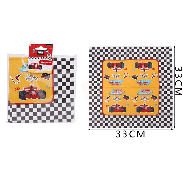 Servilletas Autos Carrera 16pcs 1
