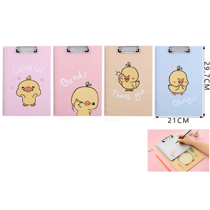 Tablero con Pinza Patito Good A4 1