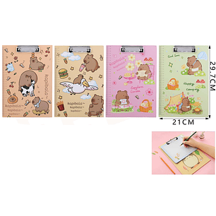 Tablero con Pinza Capibara A4