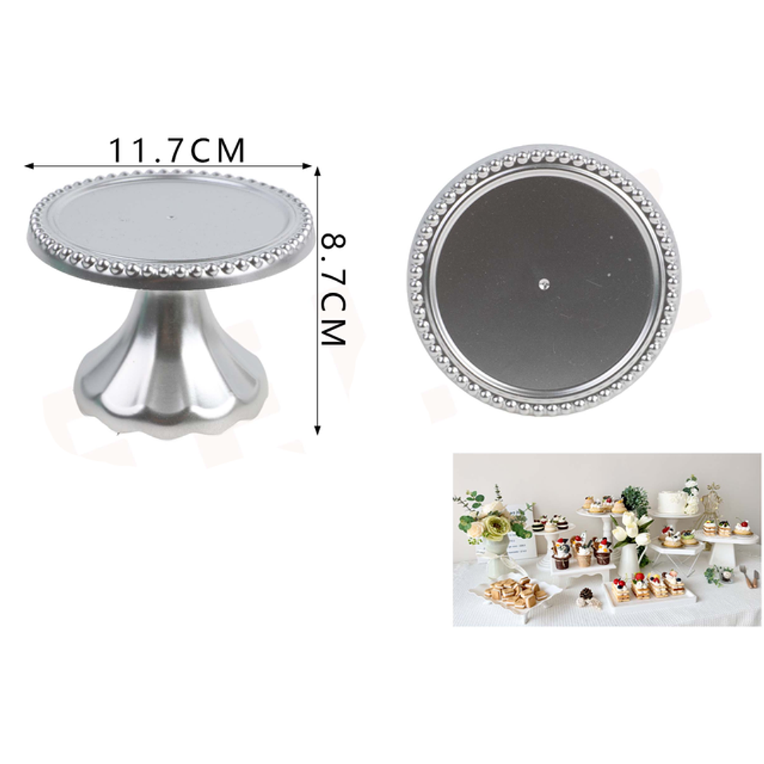 Base Alzadores De Torta Plateado 11787Cm 1