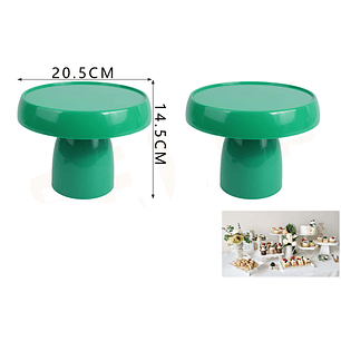 Base Alzadores De Torta Verde 205145Cm