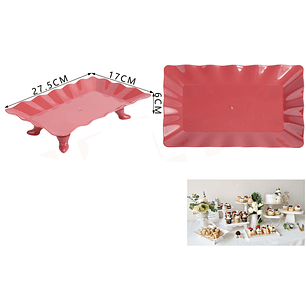 Base Alzadores Para Postres Rojo Vintage 275176Cm