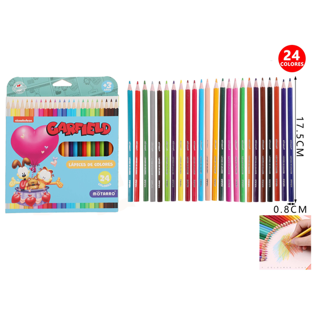 Lapices de Color Garfield V1 17.5cm 24pcs 1