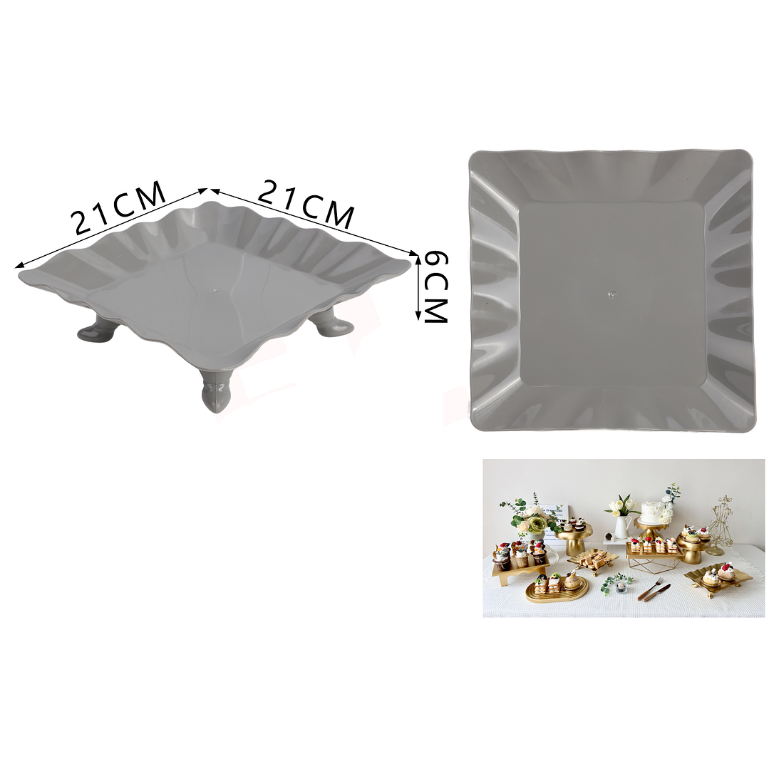 Base Alzadores Para Postres Gris Vintage 21216Cm 1