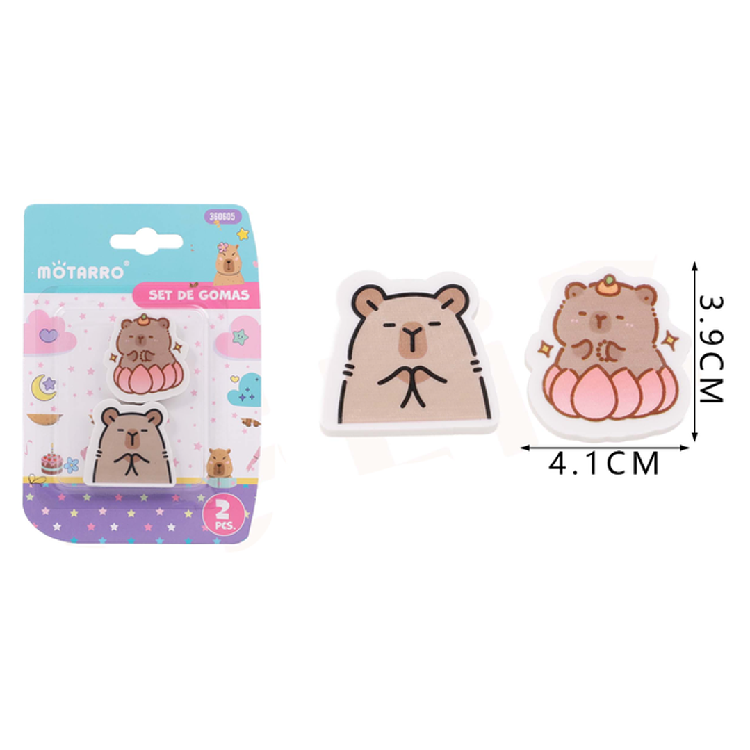 Goma de Borrar Capibara 2pcs 1