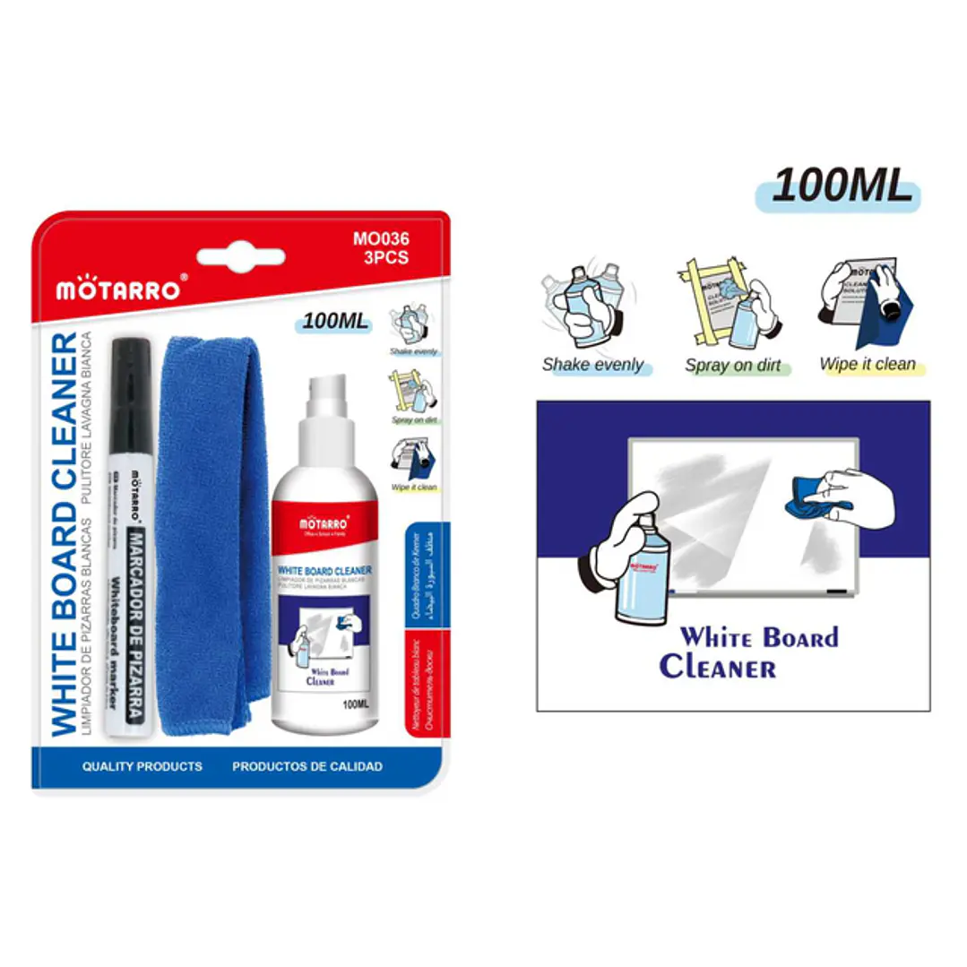 Limpiador de Pizarra Blancas 3pcs 100ML 1