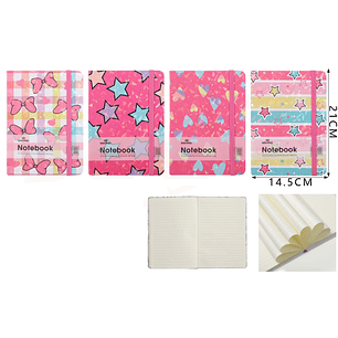 Libreta Rosa 21x14.5cm