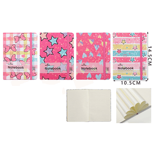 Libreta Rosa 14.5x10.5cm