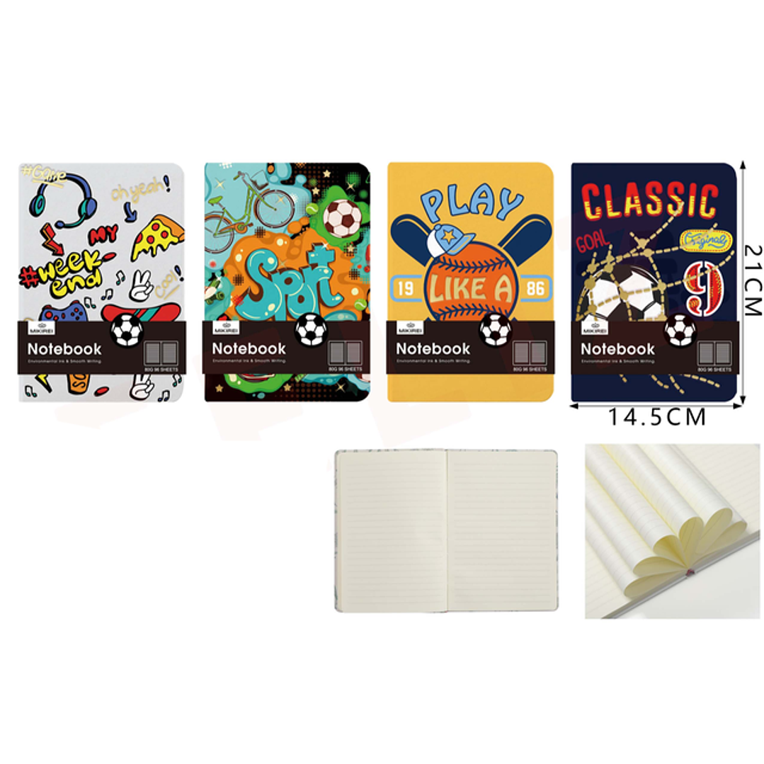Libreta Sports 21x14.5cm 1