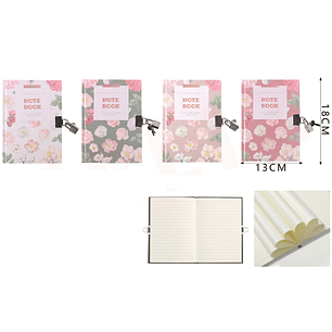 Diario de vida Flores 13x18cm