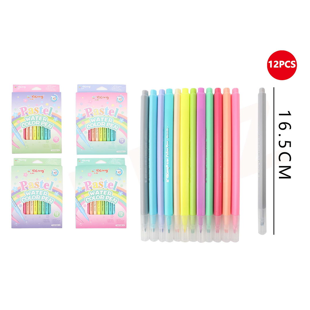 Set Plumones De Colores 16.5Cm 12Pcs 1