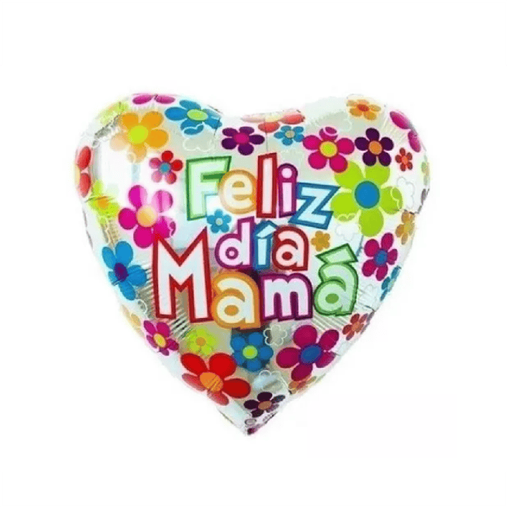 Globo Feliz día Mamá Flores 1